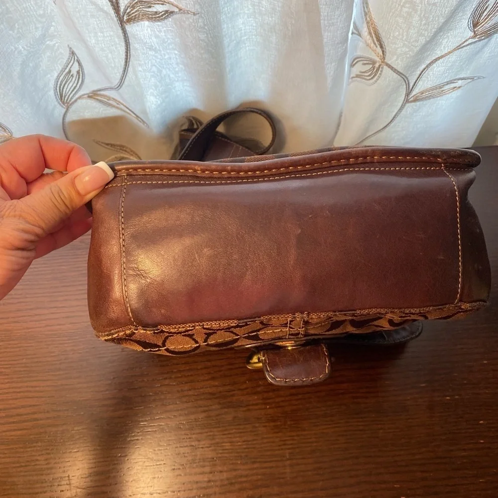 Coach Bleeker Signature Canvas and Leather Shoulder Bag, 11434